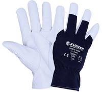 Kunzer 9NG08 Coton, Peau de chèvre Gants de montage Taille (gants): 8, M EN 388:2016, EN 420-2003, EN 388-2003 1 paire(s)