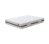 KUO Dream - Matelas Bio Natur | Rembourrage en Coton Naturel et Tissu Bambou | Renfort Lombaire en Latex | Soutien Ferme | Épaisseur 27 cm | 120 x 190 cm, Beige