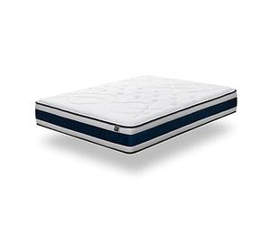 KUO Dream - Matelas Memory Cell Plus | Épaisseur 30cm | Viscogel Titanium avec Renfort Lombaire | 140 x 200 cm, Blanc