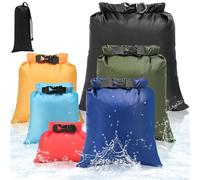 KUOGAS Dry Bag Lot de 6 sacs étanches - 1,5 l, 2,5 l, 3 l, 3,5 l, 5 l, 8 l, sacs étanches et sacs fourre-tout | Parfait pour l'extérieur, les sports nautiques et le camping | Ultra légers et robustes