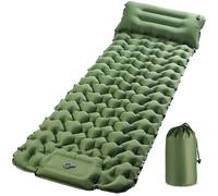 KUOGAS Matelas Camping 1 Place, Tapis de Sol Camping élargi et épaissi, Pneumatique avec Pompe à air à Pédale, Matelas Ultra-Léger et Portable, Idéal pour Le Camping, La Plage, La Randonnée