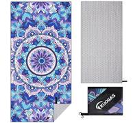 KUOGAS Serviette de Plage XXL 200 x 100 cm, Grande Serviette en Microfibre à SéChage Rapide, Serviette de Bain sans Sable, Couverture de Plage pour Femmes