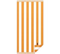 KUOGAS Serviette de Plage XXL 90 * 180, Grande Serviette en Microfibre à SéChage Rapide, Serviette de Bain sans Sable, Couverture de Plage pour Femmes (Couleur Orange)