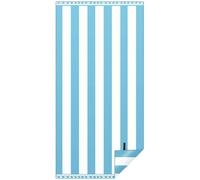 KUOGAS Serviette de Plage XXL 90 * 180, Grande Serviette en Microfibre à SéChage Rapide, Serviette de Bain sans Sable, Couverture de Plage pour Femmes (Bleu Clair)