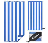 KUOGAS Serviette de Plage XXL 90 * 180, Grande Serviette en Microfibre à SéChage Rapide, Serviette de Bain sans Sable, Couverture de Plage pour Femmes (Bleu Profond)