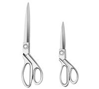 KUONIIY Ciseaux de couture haute performance 20 cm +26 cm - Ciseaux de coupe professionnels en acier inoxydable pour tissu-cuir-tailleurs artistes étudiants couturières