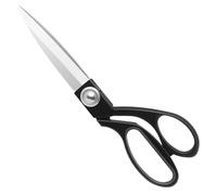 KUONIIY Ciseaux de couture haute performance 20cm - Ciseaux de coupe professionnels en acier inoxydable et cuivre pour tissu-cuir couture artistes étudiants couturières, Noir