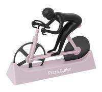 KUONIIY Roulettes à pizza, roulette à pizza double en acier inoxydable super tranchante avec revêtement antiadhésif, violet