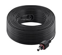 KUOQIY 10m 5.5x2.1 mm IP67 Étanche Rallonges d'alimentation DC, 12V 24V Câble D'extension d'alimentation Mâle Femelle DC 22AWG, pour Lampes Solaires de Jardin
