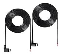 KUOQIY 2 Pièces 200cm 22AWG Queue de Cochon USB Type-C Mâle, 5V 3A Angle Droit USB-C vers Fil nu à 2 Broches, Câble de Queue USB Type - C Rallonge de Câble D'alimentation, pour Bricolage