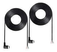 KUOQIY 2 Pièces 200cm 22AWG Queue de Cochon USB Type-C Mâle, 5V 3A Angle Droit USB-C vers Fil nu à 4 Broches, Câble de Queue USB Type - C Rallonge de Câble D'alimentation, pour Bricolage