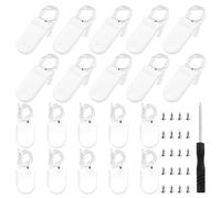 KUOQIY 20 Pièces 1 x 3V + 2 x 3V CR2032 Support de Batterie Commutation Marche/Arret Interrupteur, Supports de Piles CR2032 3V avec Interrupteur, avec Tournevis et Vis, Blanc