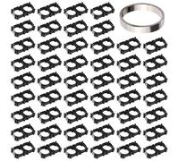 KUOQIY 50 Pièces 18650 Supports de Batterie Li-ION, 2 Cellules 18650 Support de Batterie au Lithium, Support de Batterie Cylindrique, with 3m Bande de Nickel, pour Cellules Li-ION 18650