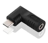 KUOQIY 65W PD USB C à DC Adaptateur, CC 4.0x1.35 mm Entrée vers Type C Coudé à 90 Degrés Adaptateur de Chargeur de Prise d'alimentation, pour Tablettes