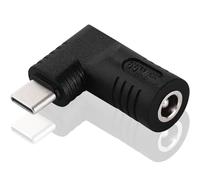 KUOQIY 65W PD USB C à DC Adaptateur, CC 5.5x2.5 mm Entrée vers Type C Coudé à 90 Degrés Adaptateur de Chargeur de Prise d'alimentation, pour Tablettes
