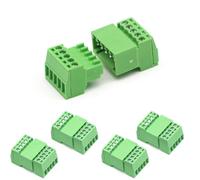 kuosbiu Lot de 5 connecteurs de bornier à vis à 5 broches de 2,54 mm pour connecteur rapide mâle et femelle 26-18 AWG - Connecteur de type Phoenix