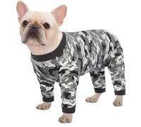 Kuoser Body pour chien selon Op pour chien de taille moyenne Pyjama une pièce Op Body pour chien avec jambes - Manches longues pour chien Op Body - Collier alternatif - Taille M