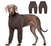 Kuoser Body pour chien selon Op - Pour chien et - Combinaison de protection anti-fuite après castration - Respirant - Pour chien - Anti-léchage - Protection des escarres et des coudes - Marron
