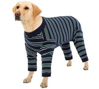 Kuoser Body pour chien selon Op pour grands chiens - Pyjama une pièce Op Body pour chien - Castration - Combinaison pour chien avec jambes - Manches longues pour chien - Op Body pour chien - Collier