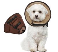 Kuoser Collier pour chien, protection contre les fuites, mesures de protection réglable, marron M