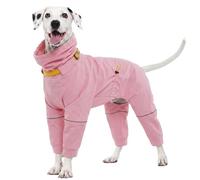 Kuoser Veste imperméable pour chien avec capuche et anneau en D durable