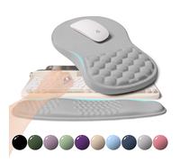 KUOSGM Ensemble ergonomique 2 en 1 avec repose-poignet et tapis de souris avec pente de renflement et coussin de support de poignet en mousse m