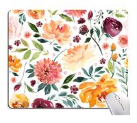 KUOSGM Tapis de souris textur de qualit suprieure avec base en caoutchouc antidrapant pour ordinateur portable et PC 9,5 7,9 pouces, fleur