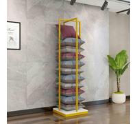 KUOYTT Présentoir à oreillers, présentoir Vertical Commercial pour Tour d'oreillers, Support de Rangement Extra-Haut pour oreillers saisonniers de 79 Pouces, étagère à échelle pour coussi