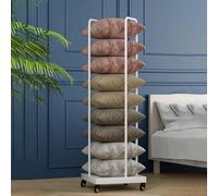 KUOYTT Présentoir à oreillers Support d'affichage d'oreillers Commercial/Domestique Facile à déplacer, Chariot de Rangement d'oreillers Robuste, Support d'oreillers Portable, Support d'or