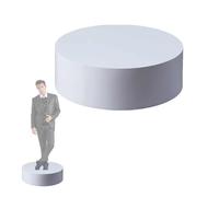 KUOYTT Support de présentation Rond sur piédestal, présentoir de Mannequin, Grande Base de Support de présentation, pour Magasin de vêtements à Domicile, Boutique de Mariage, Charge de 44