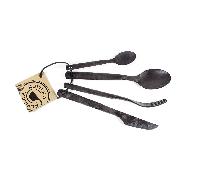 Kupilka KUPILKA COUVERTS Fourchette, couteau, cuillère, cuillère à café ** Noir 30250254