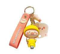 KUPOOL Porte-clés original mignon en forme de crosse de cochon de moto - Poupée d'animal de dessin animé - Porte-clés pour sac - Accessoires de couple - Cadeaux créatifs - Accessoires de charme de