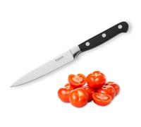 Kuppels Couteau à tomates SOLID à bord ondulé, lame de 12,5 cm, très tranchant et coupant, poli et inoxydable, couteau tout usage, trancheur tout usage, lame dentelée