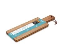 Kuppels NICE Slim Mini planche à découper en bois d'acacia avec poignée, 37,5 x 11 cm, planche de service en bois pour fromage, fruits et collations, robuste et facile d'entretien