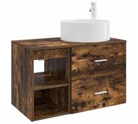 KUPTYERFG Ensemble de meubles de salle de bain 2 pièces - Montage mural | Ensemble de meubles suspendus peu encombrants pour salle de bain avec unité de lavage et armoire pour ranger tous vos