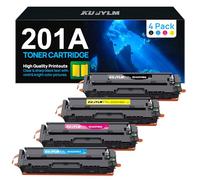 KUPYLM 201A CF400A Cartouches de Toner Compatible pour HP 201A 201X CF400X pour Toner Color Laserjet Pro MFP M277dw M252dw M277n M252n M277 CF401A CF402A CF403A (Noir Cyan Jaune Magenta, Pack de 4)