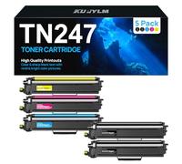 KUPYLM TN243CMYK TN247 Toner Compatible pour Brother TN247 TN-243CMYK pour Toner Brother DCP L3550CDW MFC L3730CDN MFC L3770CDW HL-L3270CDW HL-L3210CW (2Noir Cyan Jaune Magenta, 5-Pack)