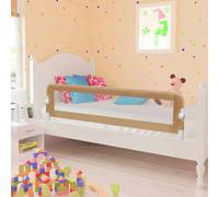 KUREOVDG Barrière de lit pour petite taille, taupe, 150 x 42 cm, tube | Tissu polyester lavable, tube métallique léger, pliable avec bouton, pour matelas de 10 à 20 cm, montage facile
