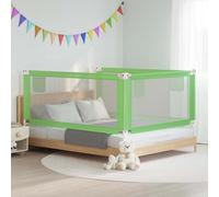 KUREOVDG Barrière de lit pour petite taille, vert, 190 x 25 cm, tissu avec | Housse en polyester lavable, tube métallique solide, réglable en hauteur, pour matelas de 3 à 25 cm, sans lit superposé