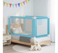 KUREOVDG Barrière de protection de lit pour petite taille, bleu, 150 x 25 | Tissu polyester lavable, tube métallique léger, réglable en hauteur, extensible, pour matelas de 3 à 25 cm