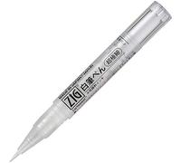 Kuretake CNBW-02S ZIG CARTOONUST Stylo pinceau blanc ultra fin Blanc