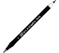 Kuretake Feutre aquarelle - Ton gris - N° 805 - Double pointe - ZIG