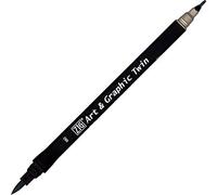 Kuretake Feutre aquarelle - Ton gris - N° 82 - Double pointe - ZIG