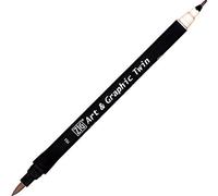 Kuretake Feutre aquarelle - Ton gris - N° 87 - Double pointe - ZIG