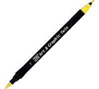 Kuretake Feutre aquarelle - Ton jaune - N° 110 - Double pointe - ZIG