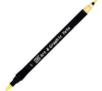 Kuretake Feutre aquarelle - Ton jaune - N° 13 - Double pointe - ZIG