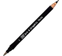 Kuretake Feutre aquarelle - Ton marron - N° 70 - Double pointe - ZIG