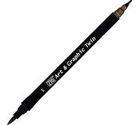 Kuretake Feutre aquarelle - Ton marron - N° 77 - Double pointe - ZIG