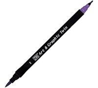 Kuretake Feutre aquarelle - Ton violet - N° 6 - Double pointe - ZIG