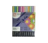 Kuretake Feutre Zig ArtetGraphic 12 Coloris Pastel - Zig